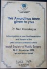 Prof. Dr. Naci Kostakoğlu Plastik Rekonstrüktif ve Estetik Cerrahi sertifikası