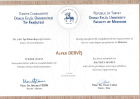 Op. Dr. Alper Derviş Plastik Rekonstrüktif ve Estetik Cerrahi sertifikası