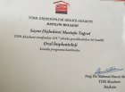 Dt. Mustafa Tuğrul Diş Hekimi sertifikası