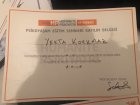 Uzm. Psk. Yekta Korkmaz Psikoloji sertifikası