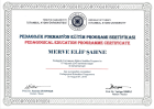Klinik Psikolog  Merve Elif Şahne Klinik Psikolog sertifikası