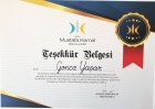 Uzm. Dyt. Gonca Yaşar Diyetisyen sertifikası