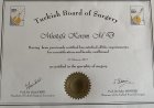 Prof. Dr. Mustafa Kerem Genel Cerrahi sertifikası