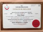 Doç. Dr. Ozan Doğan Kadın Hastalıkları ve Doğum sertifikası