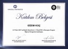 Dil ve Konuşma Terapisti Gizem Koç Dil Konuşma Bozuklukları sertifikası