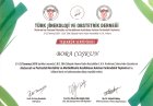 Doç. Dr. Bora Coskun Kadın Hastalıkları ve Doğum sertifikası