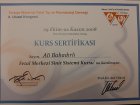 Op. Dr. Ali Bahadırlı Kadın Hastalıkları ve Doğum sertifikası