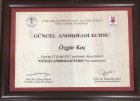 Op. Dr. Özgür Koç Üroloji sertifikası