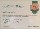Dt. Sevcan Tuç Diş Hekimi sertifikası