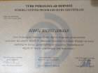 Uzm. Psk. Serpil Yıldız Çoksan Psikoloji sertifikası