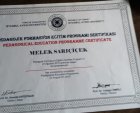Uzm. Kl. Psk. Melek Sarıçiçek Psikoloji sertifikası