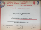 Uzm. Dyt. Özge Karaarslan Diyetisyen sertifikası