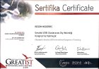 Dt. Begüm Müderris Diş Hekimi sertifikası