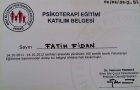 Uzm. Psk. Dan. Fatih Fidan Psikoloji sertifikası