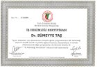 Dr. Sümeyye Taş Akupunktur sertifikası