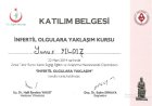 Op. Dr. Yunus Yıldız Kadın Hastalıkları ve Doğum sertifikası