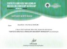 Doç. Dr. Hatice Yılmaz Doğru Kadın Hastalıkları ve Doğum sertifikası