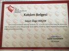 Uzm. Psk. Özge Koçak Psikoloji sertifikası