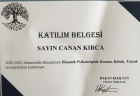 Uzm. Psk. Dan. Canan Kırca Psikolojik Danışman sertifikası