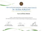 Op. Dr. Çağdaş Orman Plastik Rekonstrüktif ve Estetik Cerrahi sertifikası