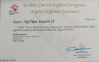 Uzm. Psk. Dan. Pınar ELÇİ Psikoloji sertifikası