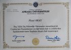 Dt. Pınar Mutlu Diş Hekimi sertifikası