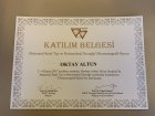 Op. Dr. Oktay Altun Kadın Hastalıkları ve Doğum sertifikası