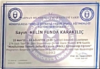 Uzm. Kl. Psk. Helin Karakılıç Psikoloji sertifikası