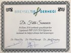Uzm. Dr. M.Fatih Somuncu Medikal Estetik Tıp Doktoru sertifikası