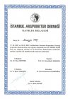 Dr. Sümeyye Taş Akupunktur sertifikası