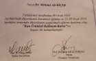 Uzm. Dr. Mehmet Ali Biçer Fiziksel Tıp ve Rehabilitasyon sertifikası