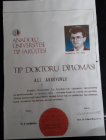 Op. Dr. Ali Akkoyunlu Kadın Hastalıkları ve Doğum sertifikası