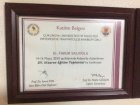 Op. Dr. Faruk Salıoğlu Ortopedi ve Travmatoloji sertifikası