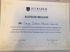 Uzm. Dr. Sevgi Ekmen Çavuş Dermatoloji sertifikası