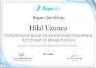 Fzt. Hilal Uzunca Fizyoterapi sertifikası
