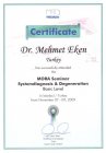 Dr. Mehmet Eken Geleneksel ve Tamamlayıcı Tıp sertifikası