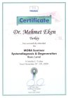 Dr. Mehmet Eken Geleneksel ve Tamamlayıcı Tıp sertifikası
