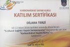 Uzm. Dyt. Dilara Terzi Diyetisyen sertifikası