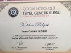 Doç. Dr. Canan Kocaman Çocuk Sağlığı ve Hastalıkları sertifikası