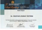 Op. Dr. Mustafa Murat Öztürk Plastik Rekonstrüktif ve Estetik Cerrahi sertifikası