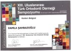 Uzm. Dr. Dt. Damla Şahbazoğlu Diş Hekimi sertifikası