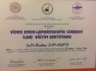 Op. Dr. Berkhan Savaşçın Genel Cerrahi sertifikası