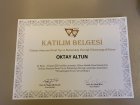 Op. Dr. Oktay Altun Kadın Hastalıkları ve Doğum sertifikası