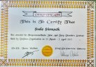 Uzm. Dr. Dt. Şule Şimşek Diş Hekimi sertifikası