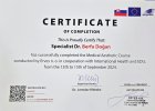 Uzm. Dr. Berfu Doğan Sertifikalı Medikal Estetik sertifikası