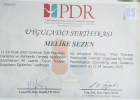 Psk. Dan. Melike Sezen Psikolojik Danışman sertifikası