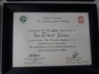 Dt. İlyas Erkut Yılmaz Diş Hekimi sertifikası
