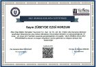 Uzm. Kl. Psk. Zübeyde Ezgi Horzum Psikoloji sertifikası