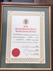 Op. Dr. S. Ali Kızılkaya Plastik Rekonstrüktif ve Estetik Cerrahi sertifikası