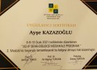 Uzm. Psk. Dan. Ayşe Kazazoğlu Psikolojik Danışman sertifikası
